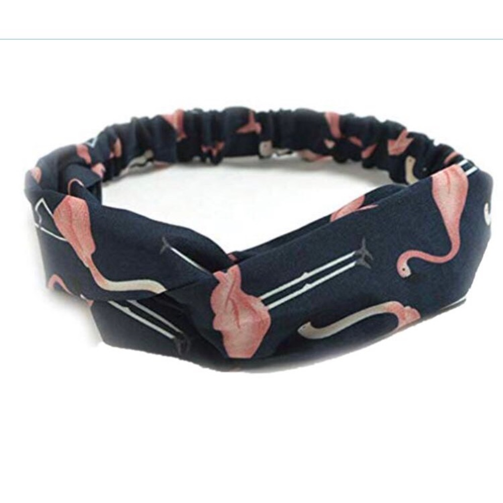 Boho Flamingo Twist Headband